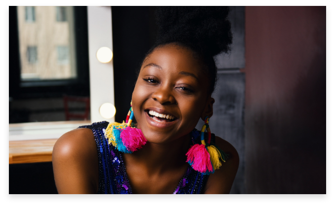 lady smiling