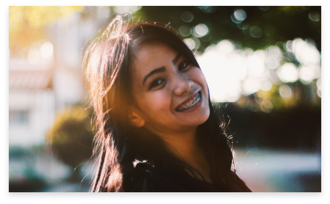 lady smiling